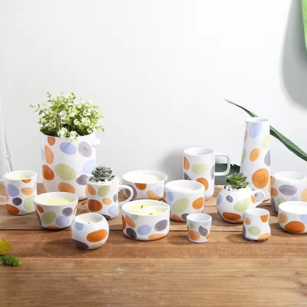 High quality ceramic candle jar (2)