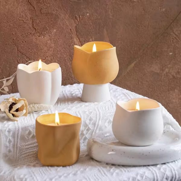 High quality ceramic candle jar