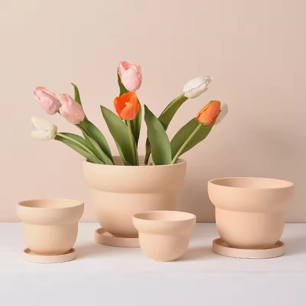 Hot selling ceramic flower po